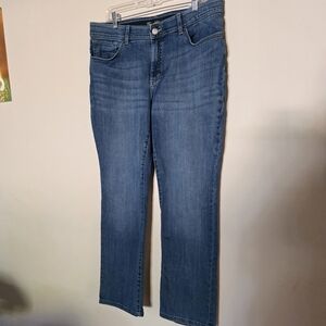 Lee Women's Straight Leg Blue Jeans 16 Short